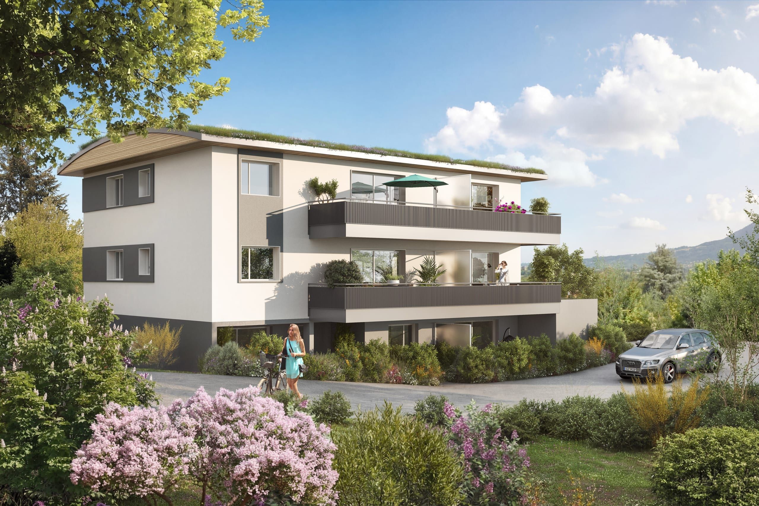 Jardin privatif d'une villa